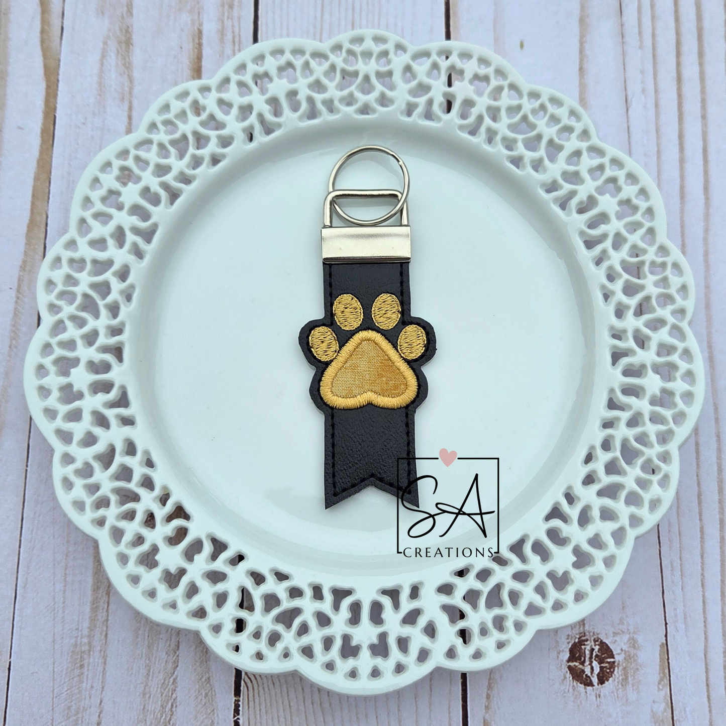 Paw Print Keychains