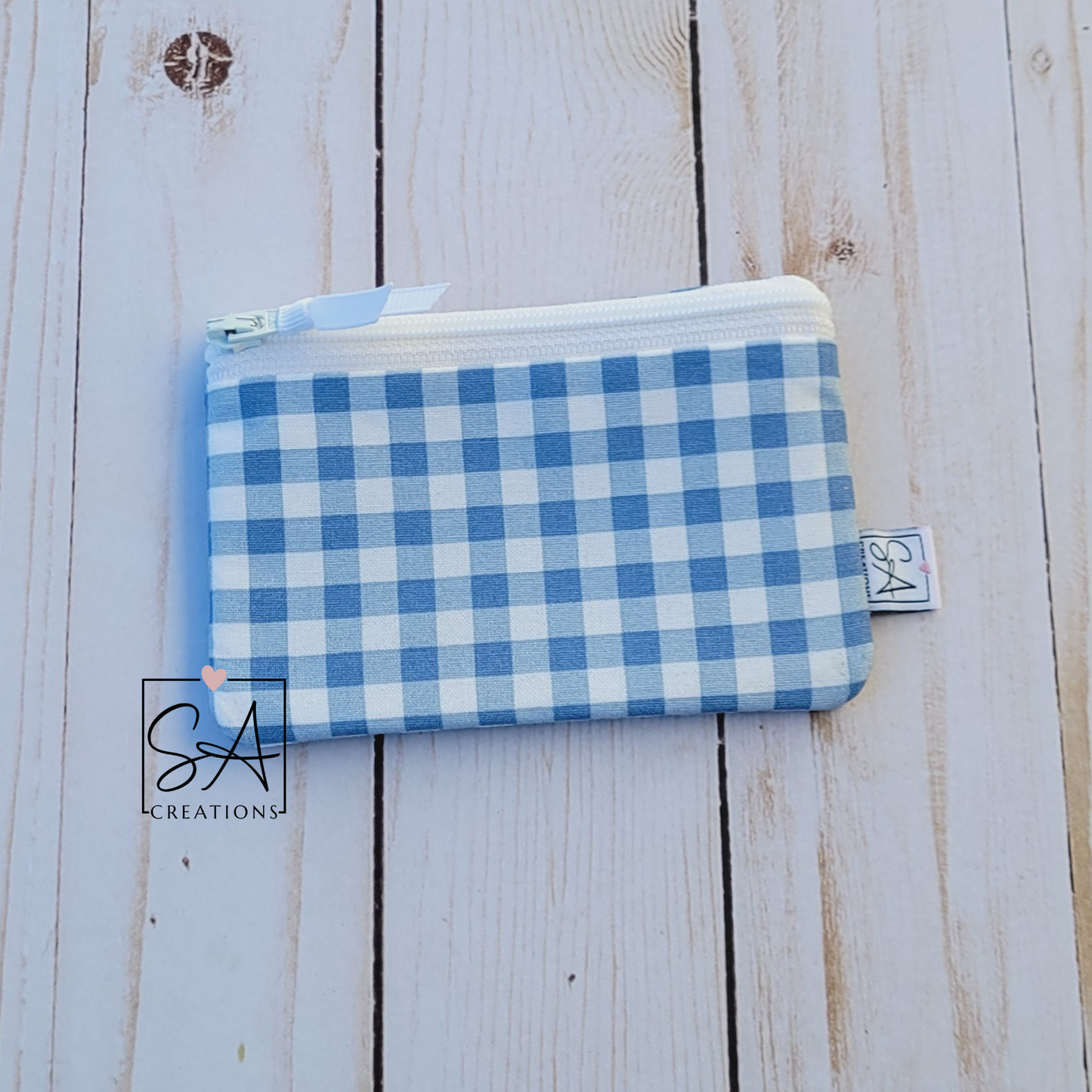 Blue Gingham Mini Bag
