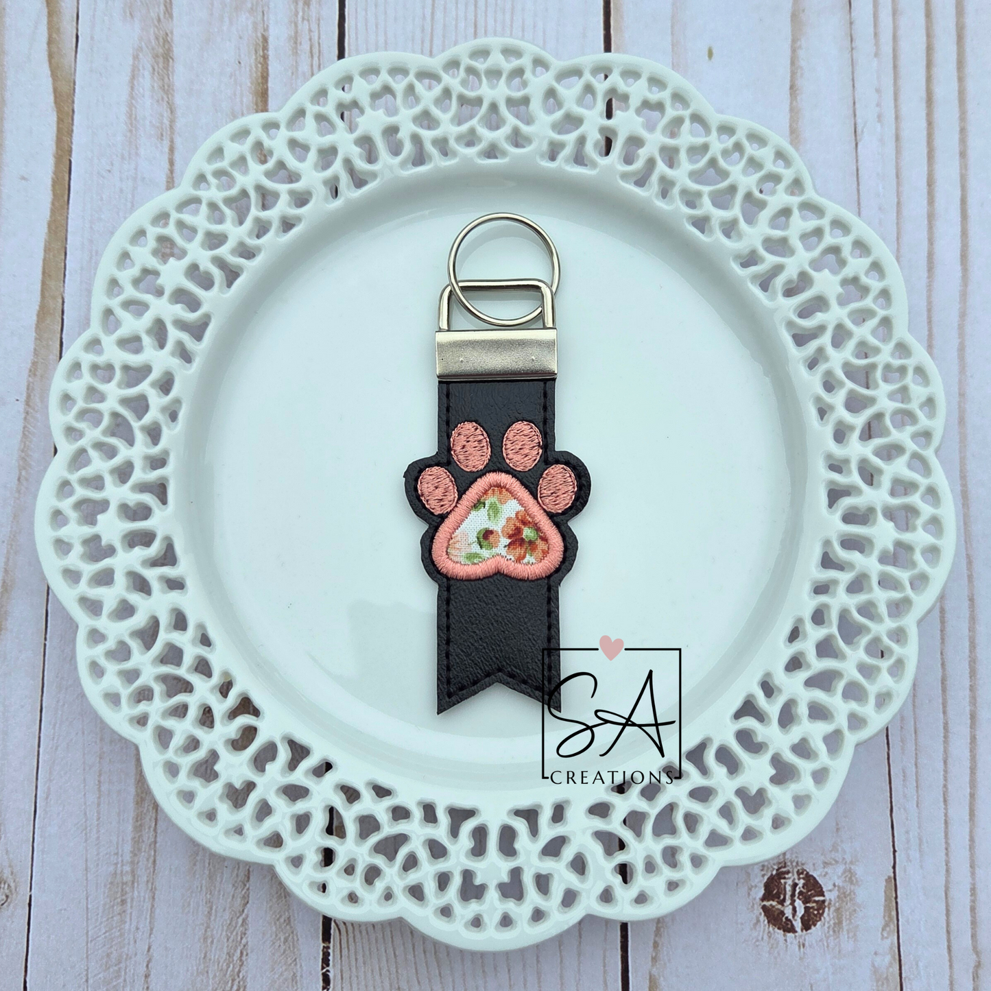 Paw Print Keychains