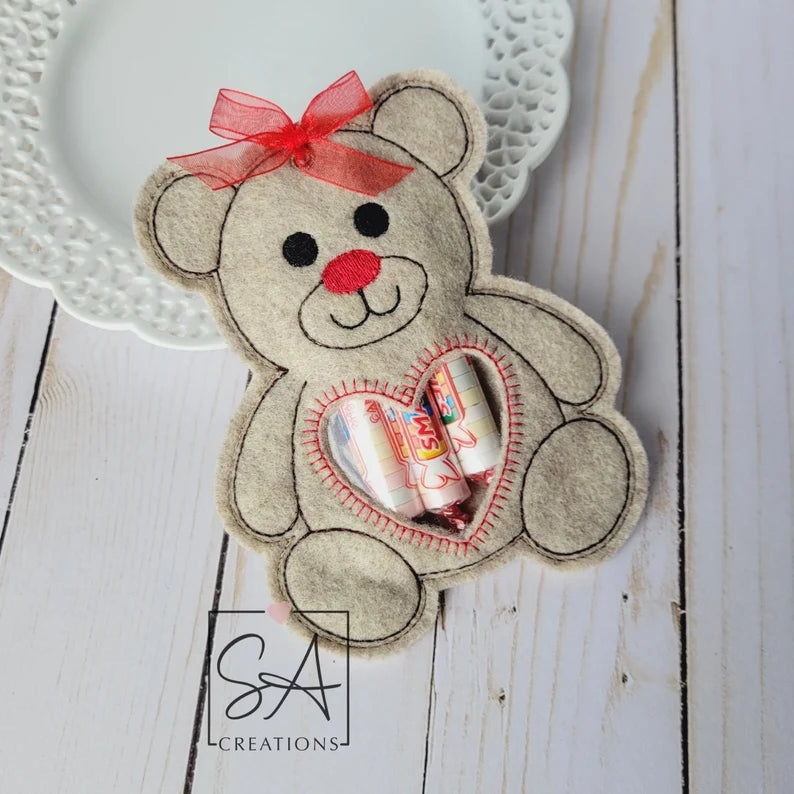 Valentine Teddy Bear Treat Bag