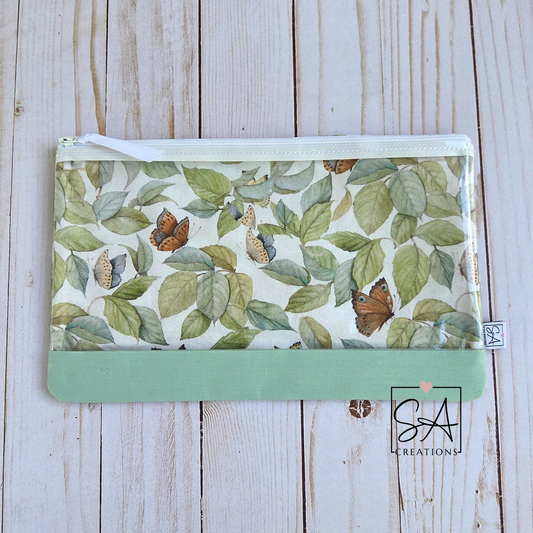 Butterfly Botanical See Through Bag