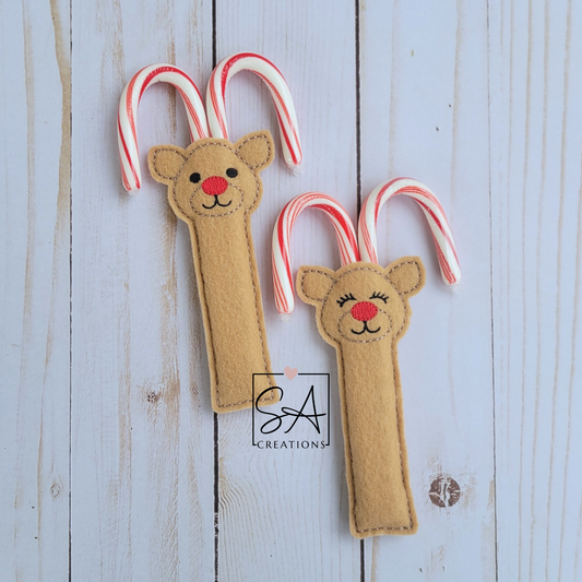 Reindeer Candy Cane Holders