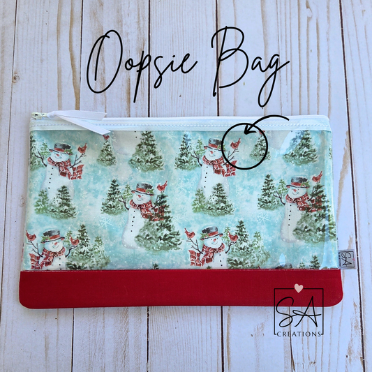 Winter Wonderland Oopsie See Through Bag