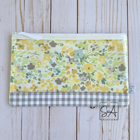 Wildflower Watercolor See Through Bag